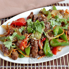 Мясо острый тайский