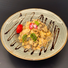 Паста курица с грибами