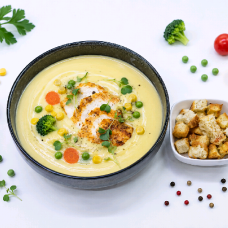 Сырный суп с курицей