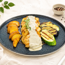 Медальоны из курицы с ананасом